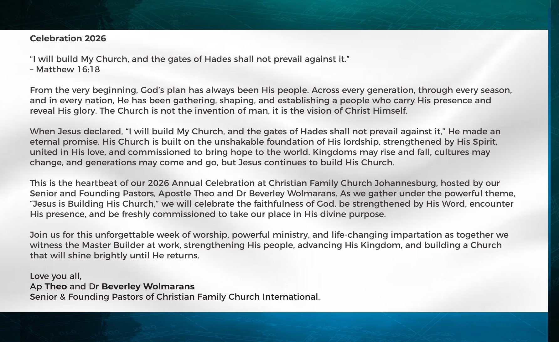Celebration 2026 booklet, page 3